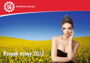 Rzepak ozimy 2012 - LIMAGRAIN Polska