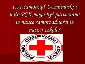 Czy Samorząd Uczniowski i koło PCK mogą być partnerami w