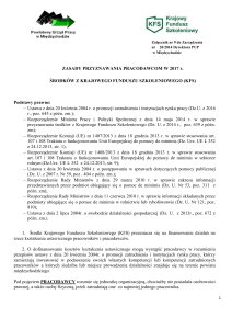 Zasady KFS. - Powiatowy Urząd Pracy w Międzychodzie
