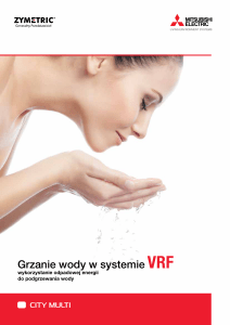 Grzanie wody w systemie VRF