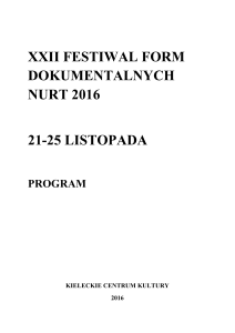 xxii festiwal form dokumentalnych nurt 2016 21-25