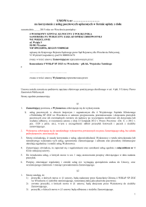 Umowa o usługi pocztowe wersja 02 - 4 Wojskowy Szpital Kliniczny