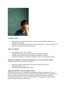Trudności szkolne niespecyficzne (czynniki psychogenne