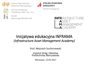 Inicjatywa edukacyjna INFRAMA (Infrastructure Asset Management