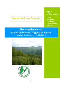 program ochrony przyrody - Państwowe Gospodarstwo Leśne LASY