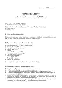 formularz oferty - WFOŚiGW w Katowicach