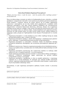 Karta Zasad Działania Organizacji Pozarządowych
