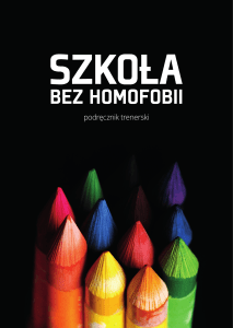 podręcznik trenerski - Szkoła bez homofobii