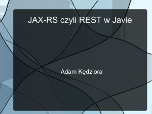 JAX-RS czyli REST w Javie