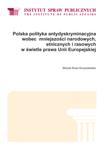 Polska polityka antydyskryminacyjna wobec mniejszości