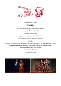 zemsta - Wrocławski Teatr Komedia