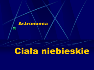 Astronomia - Ciała niebieskie