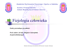 Ćwiczenia 1 - Akademia Wychowania Fizycznego i Sportu w Gdańsku