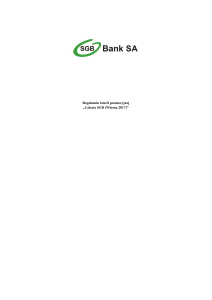 Lokata SGB (Wiosna 2017) - Gospodarczy Bank Spółdzielczy w