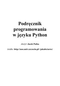Podręcznik programowania w języku Python