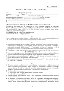 Załącznik Nr 6 - Wzór umowy - Białostockie Centrum Onkologii
