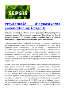 Przydatność diagnostyczna prokalcytoniny (część I)
