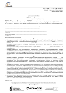 Umowa użyczenia - Samorząd Województwa Mazowieckiego