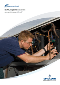 Instrukcje montażowe - Emerson Climate Technologies
