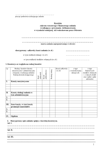 formularz - korekta zakresu rzeczowego i finansowego