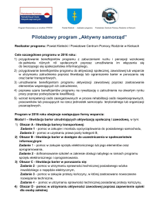 Obszar B Zadanie 2 - Starostwo Powiatowe w Kielcach