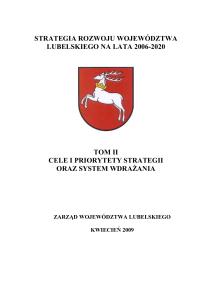 strategia rozwoju województwa lubelskiego na lata 2006-2020