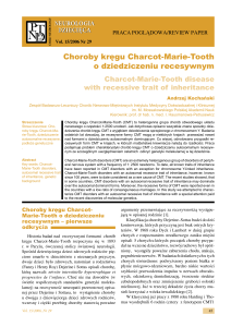 Choroby kręgu Charcot-Marie-Tooth o