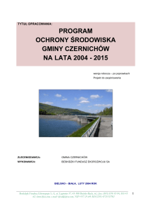 2 Kierunki ochrony środowiska w gminie Czernichów