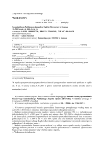 umowa rewident SPZOZ w Sanoku 2014