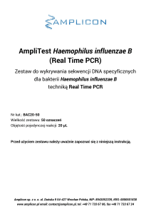 AmpliTest Haemophilus influenzae B (Real Time PCR)