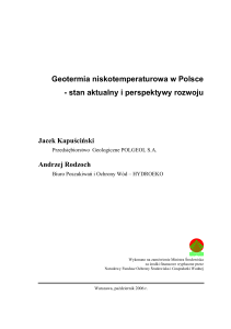 Geotermia niskotemperaturowa w Polsce