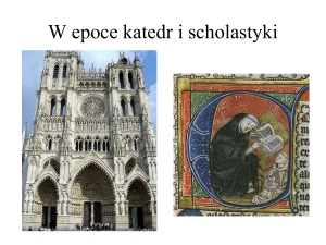 W epoce katedr i scholastyki