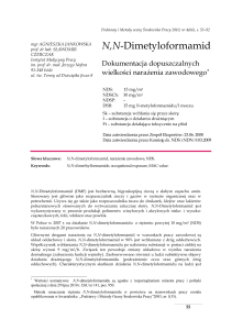 N,N-Dimetyloformamid - Centralny Instytut Ochrony Pracy