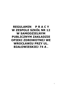 Regulamin pracy - edu.wroclaw.pl