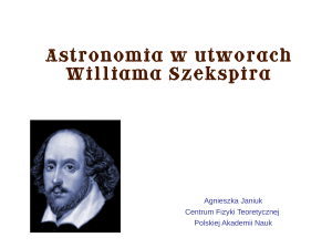 Astronomia w utworach Williama Szekspira