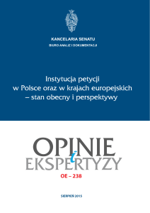 Instytucja petycji w Polsce oraz w krajach europejskich – stan