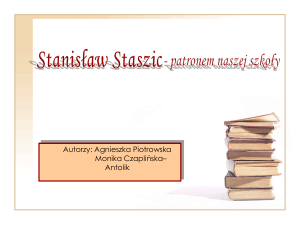 Stanisław Staszic – patronem naszej szkoły