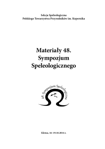 Materiały 48. Sympozjum Speleologicznego