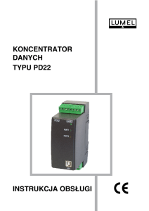 koncentrator danych typu pd22 instrukcja obsługi