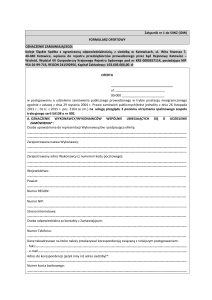 Załącznik nr 1 do IDW KS/ZP/71/2016 – Formularz