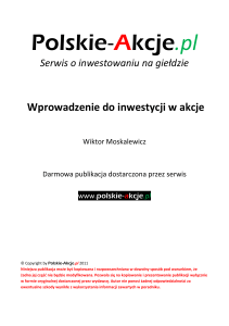 Wprowadzenie do inwestycji w akcje Polskie-Akcje.pl