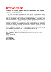 Oświadczenie Tatarów Krymskich