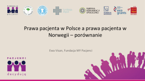 Prawa pacjenta w Polsce a prawa pacjenta w Norwegii – porównanie