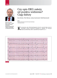 Czy opis EKG zależy od punktu widzenia? Ciąg