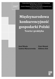 Międzynarodowa konkurencyjność gospodarki Polski