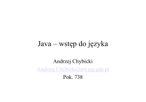 Java – wstęp do języka