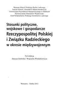 Rzeczypospolitej Polskiej i Związku Radzieckiego