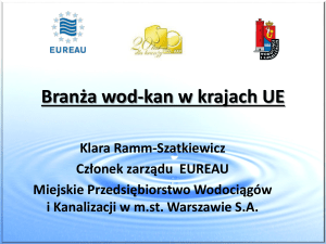 Branża wod-kan w krajach UE Klara Ramm-Szatkiewicz