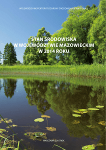 Stan środowiska w województwie mazowieckim w 2014 roku