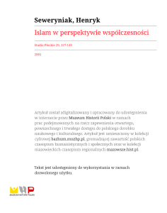 Islam w perspektywie współczesności / Henryk Seweryniak.